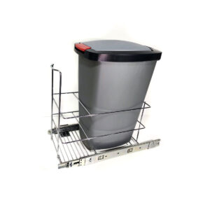 Cesto simple extraíble con botellero 25 Lts.